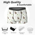 thumbnail image 2 of Men's Boxer Briefs, Abstract Cute Alpaca Cactus Soft Comfy Mens Underwear Boxer Briefs Breathable With Widen Waist, 2 of 7