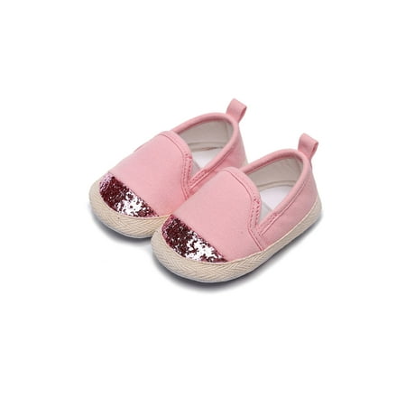 

SIMANLAN Toddler Boys Girls Loafers Prewalker Flats Round Toe Boat Shoes Baby Breathable Moccasin Little Kids Soft Sole Walking Shoe Pink 4C