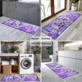thumbnail image 2 of Purple Lavender Butterfly Scene Kitchen Rug Mat,Kitchen Runner Rugs Non Skid Washable,Decorative Kitchen Floor Mats for Kitchen,Sink,Laundry,17"X47", 2 of 5