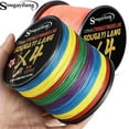 thumbnail image 2 of Braided Line 4X 100/300m 5 Colors Max Drag 66 LB Line Multifilament PE Line for Saltwater Sea Fishing Accessories Dark Grey 100M-0.28MM-39LB, 2 of 6