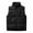 Black, variant on BiZtdJrK Men's Nylon Vest Solid Color Stand Collar Sleeveless Workwear Puffer Vests Winter Warm Windproof Vest Jacket with Pockets Clearance Items Black XXL