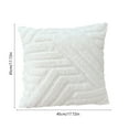 thumbnail image 3 of Anhility Christmas Throw Pillow Covers 18x18, Decorative Soft Plush Neutral Couch Pillow Covers for Sofa, Bed, Living Room Home Decor, White, 3 of 6