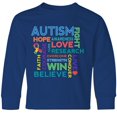 thumbnail image 3 of Inktastic Autism Support slogan Long Sleeve Youth T-Shirt, 3 of 5