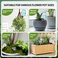thumbnail image 6 of FUYGRCJ 4PCS Plant Self Watering Globes, Plastic Water Bulbs Top Fill, 11.8oz Plant Watering Devices System, Slow Release Water Spikes Stakes, 6 of 10