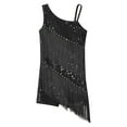 thumbnail image 4 of Sywiyi Robe de Danse Jazz Latine à Franges avec Diamants Brillants pour Filles Salsa Samba Rumba Cha Tango Noir 8, 4 of 5