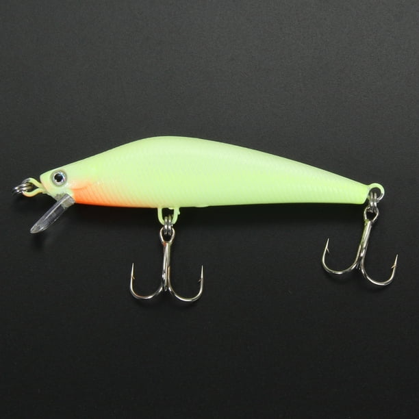3D Luminous Night Fishing Minnow Lure Isca Artificial Hard Bait Hook Tackle Hugtrwg Para estrenar
