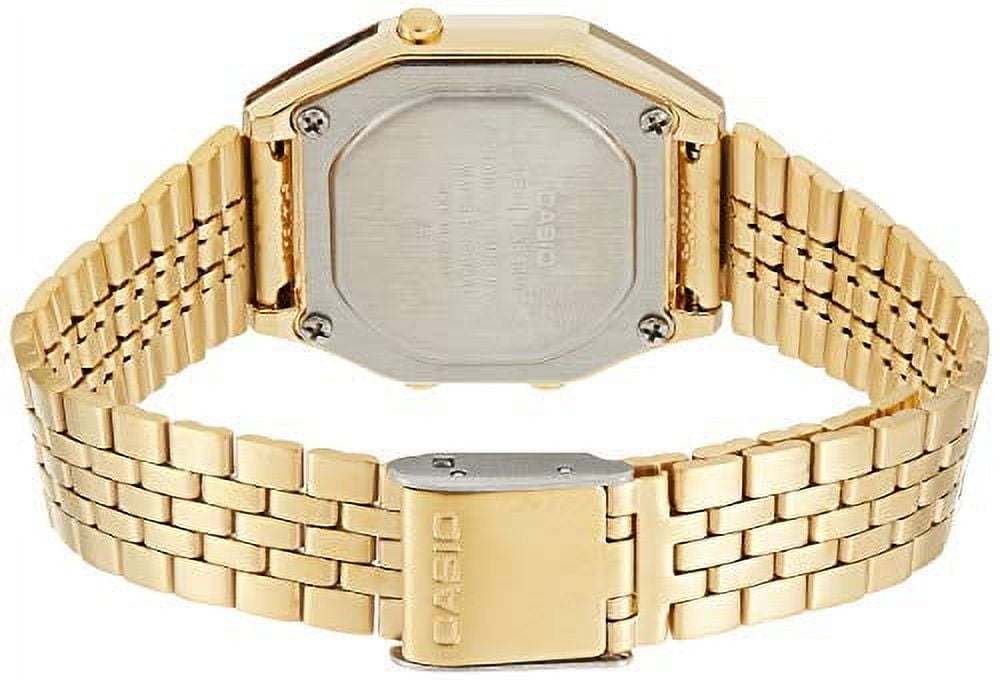 Casio LA680WGA-4C Women's Vintage Gold Tone Chronograph Alarm Digital Watch