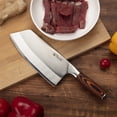 thumbnail image 4 of Fashionwu Vegetable Cleaver, 8 inch High Carbon Stainless Steel Butcher Knife for Home Kitchen and Restaurant, Chinese Chopping Knife, 4 of 8