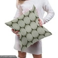 thumbnail image 5 of Ambesonne Abstract Fabric by the Yard Upholstery, Ogee Circular Duo-Tone, 1 Yard, Olive Green Off White, 5 of 5