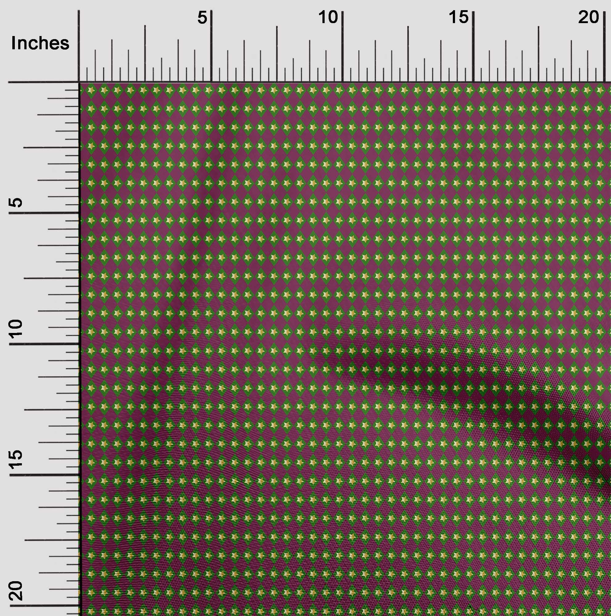 oneOone Cotton Poplin Dark Magenta Fabric Christmas Sewing Craft Projects Fabric Prints By Yard 56 Inch Wide-H0