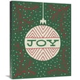 thumbnail image 1 of Global Gallery's 'Jolly Holiday Ornaments Joy' By Michael Mullan Stretched Canvas Wall Art, 1 of 4