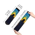 thumbnail image 4 of Rocae Abstract Starry Sky for Premium Adult Socks,Comfortable, Breathable, and Durable Socks, Perfect for Everyday Wear, 4 of 7