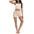 thumbnail image 2 of INSPIRE CHIC Women's High Waisted Seamless Shapewear Slip Shorts Shaping Boyshorts Panties Tummy Control Slimming Underwear L Beige, 2 of 5