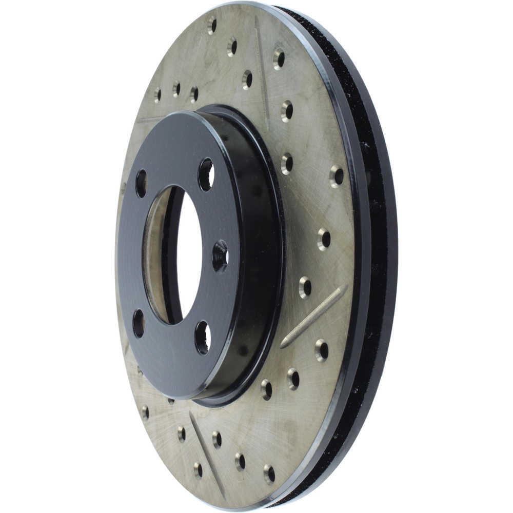 StopTech Slotted & Drilled Sport Brake Rotor Fits select: 2010-2011 AUDI A4, 2010-2011 AUDI A5