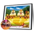 thumbnail image 4 of (50*70)(DW-349) resina diamante cuadrado serie Animal mono diamante DW06469, 4 of 9