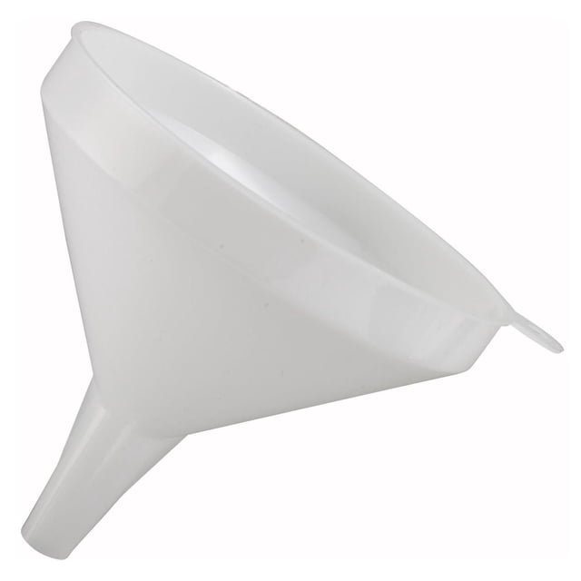 Embudo de Plástico Winco Blanco Mediano 14 cm de Diámetro