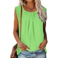 thumbnail image 4 of Womens Tank Top Linen Sleeveless Round Neck Baggyt Oversize Camisole Tank Tops for Women, 4 of 11