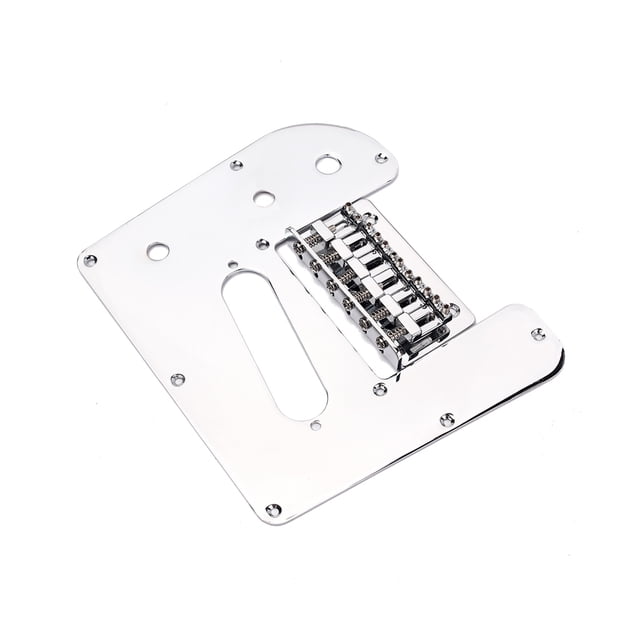 Naiovety Sillín de Metal, accesorios mejorados, puente de guitarra, trémolo decorativo, suministros para guitarras profesionales, tornillos, marco de Accesorios para instrumentos musicales Naiovety OD025927-00
