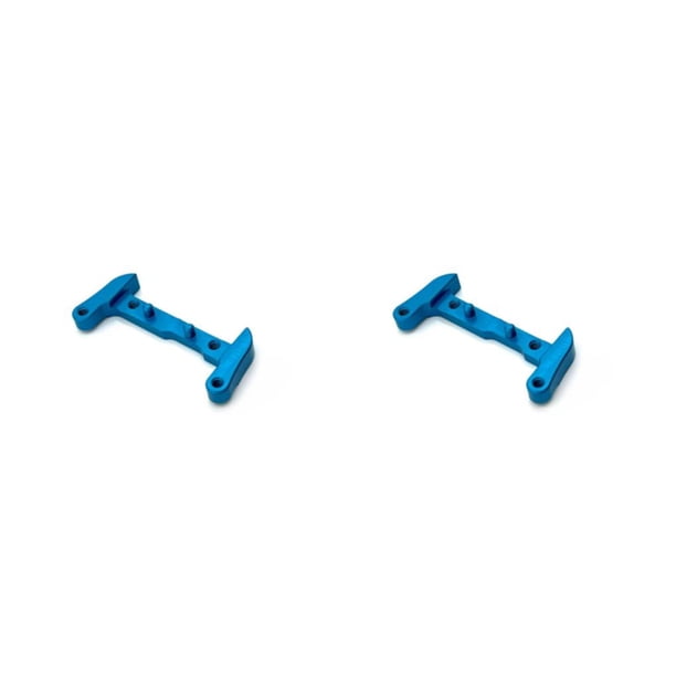 Bewildely Metal 1/28 RC Auto Protector a prueba de golpes DIY Modificado Elegante Desmontable Protector de color sólido Reemplazo de pieza para Azul 2piezas