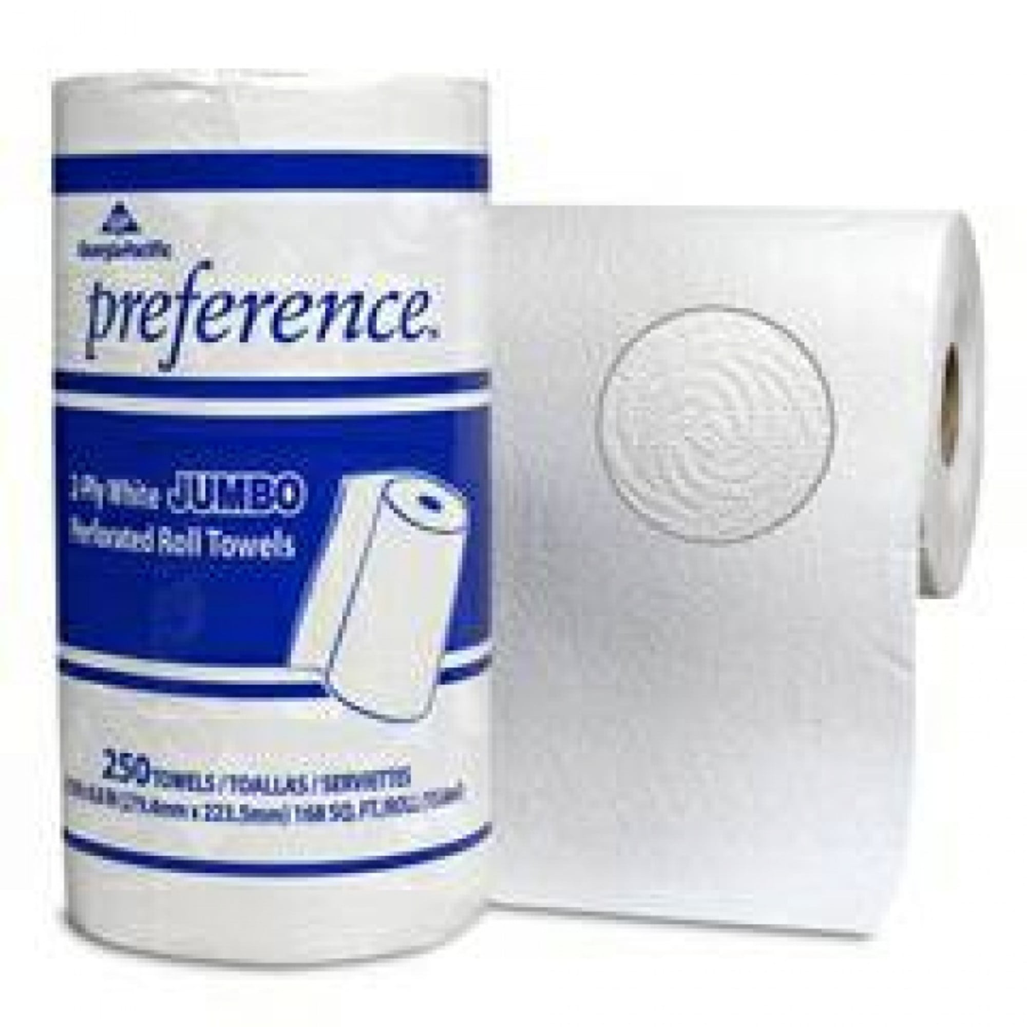 DIECH White Paper Rolls 2 x 2 Ply Embossed Centrefeed Tissue White Roll Paper Hand Towel Wipe Tissue Kitchen Paper Hand Towel Durable & Strong For Heavy-Duty Wiping Tasks