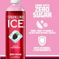 thumbnail image 4 of Sparkling ICE, Black Raspberry Sparkling Water, Zero Sugar Flavored Water, with Vitamins and Antioxidants, Low Calorie Beverage, 17 fl oz Bottles (Pack of 12), 4 of 5