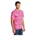 thumbnail image 4 of Port & Company Men's 5.4-oz 100% Cotton Camo Tee Shirt Pink Camo Large, 4 of 6