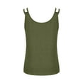 thumbnail image 5 of GUACER Camisoles for Women Solid Fashion Cotton Linen V Neck Double Spaghetti Strap Loose Tank Tops, 5 of 6