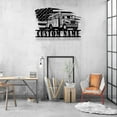 thumbnail image 2 of Craftnamesign Custom Skull Tattoo Metal Wall Art, Tattoo Artist Name Sign, Tattoo Studio Decor, 2 of 5