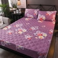 thumbnail image 2 of Protector de colchón de cama King Size con funda para colchón lavable a con Floral_B Sunnimix Sábana de cama acolchada, 2 of 8