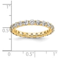 thumbnail image 4 of Auriga Fine Jewelry 14K Yellow Gold Size 6.5 Shared Prong 2 carat Diamond Complete Eternity Band for Women, 4 of 6