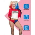 thumbnail image 4 of DC Comics Suicide Squad Harley Quinn Daddy Little Monster Movie Costume for Women White Short Sleeve T-Shirt for Cosplay, 4 of 8