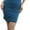 Teal, variant on ToBeInStyle Women's 3/4 Sleeve V-Neck Ruched Mini-Dress