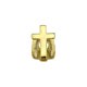 thumbnail image 3 of 18k Plated Gold Teeth Grills Top Tooth Grill Cap Fashionable Teeth Accessories Universal for Women Silver Single Peach Heart, 3 of 5
