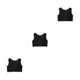 thumbnail image 3 of Chaleco moldeador de senos Sonducket camiseta sin mangas estirable ropa interior Trans para el pecho reforzada Negro, 3 of 6