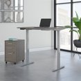 thumbnail image 2 of Bush Business Furniture Move 60 Series 48W x 30D Height Adjustable Desk with Storage in Cocoa, 2 of 7