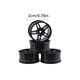 thumbnail image 3 of Ounissouiy 4 Piezas52mm Elástico * Neumáticos de coche RC Llantas antideslizantes Llantas Neumáticos de buje Alta tracción Buena fricción Kits de construcción modelo Cinco estrellas/negro, 3 of 6