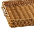 thumbnail image 3 of yotijay Rattan Storage Tray Rectangular Wicker Tray with Wooden Handle Fruit Platter M M, 3 of 4