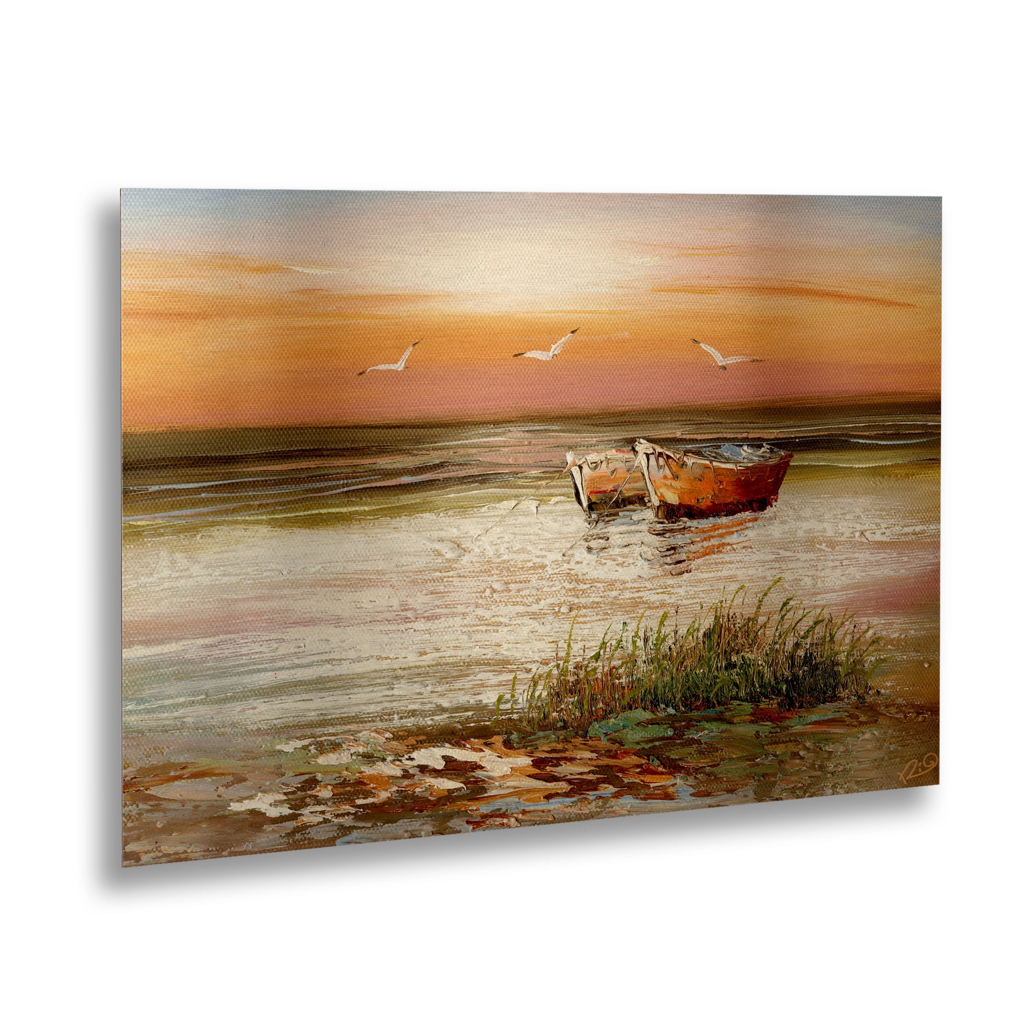 Trademark Fine Art 'Florida Sunset' Brushed Aluminum Wall Art Art by Masters Fine Art