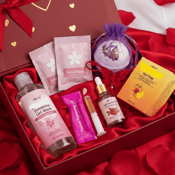 Luxury Feminine Care Gift Box Set for Women Birthday, Gift, Holiday or Seasonal