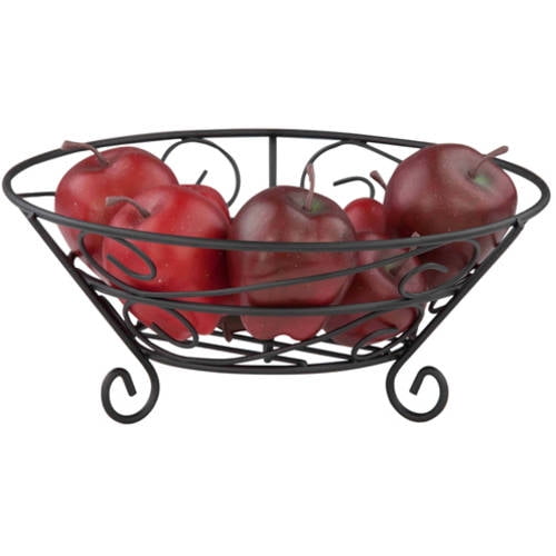 HDS Trading Home Basics Black Fruit Basket