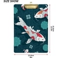 thumbnail image 3 of FMSHPON Swimming Fish Flower Clipboard Hardboard Wood Nursing Clip Board and Pull for Standard A4 Letter 13x9 inches, 3 of 8