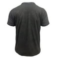 thumbnail image 7 of Rggeeun Men's T-Shirts Short Sleeve Solid Color Notch V Neck Top Shirt Soft And Breathable For Sports And Daily Wearing In Spring ,Dark Gray,M, 7 of 7