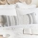 thumbnail image 1 of BlissBlush Funda de almohada lumbar decorativa gris de 14 x 36, almohada larga boho gris para cama, granja, almohada lumbar para sofá, funda de almohada con textura moderna, 1 of 1