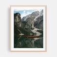 thumbnail image 2 of boats on Pragser Wildsee - Trentino-South Tyrol Italy Photography Mountain Lake Boat Nature Scenic Landscape Wilderness Unframed Wall Art Print 8 x 10 inches, 2 of 4