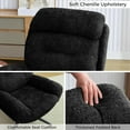 thumbnail image 5 of Othniel Black Swivel Accent Chair with Ottoman Rocker Glider Chairs Ottoman Footrest Set, 5 of 8