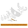 thumbnail image 3 of For 15-18 C-Class Front Upper Grille Trim Molding Chrome Driver Side MB1212103, 3 of 5