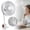 D, variant on Plug in Wall Mount Small Desk Fan with Flexible Gooseneck, US Plug Direct Insert Personal Cooling Fan, Adjustable Tilt Compact Plug-in Fan for Bedroom Bathroom Office Dorm Indoor Use