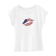 thumbnail image 4 of Camiseta para mujer verano transpirable ropa deportiva cuello redondo camisa para caminar playa SG, 4 of 7
