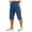 Sky Blue, variant on Mens Shorts Below The Knee Lightweight Walking Seven Point Belt Pocket Cargo Exercise Fishing Short Pants for Men Brown