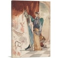 thumbnail image 1 of ARTCANVAS Lady Playing The Harp Canvas Art Print by James Abbott McNeill Whistler - Size: 18" x 12" (0.75" Deep), 1 of 9
